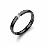 ブラックセラミック ダイヤモンドリング